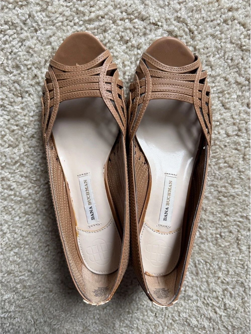 8.5 peep toe Dana Buchman wedges